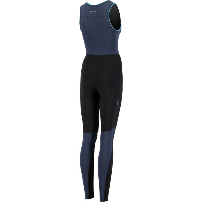 2023 Prolimit Womens Airmax 1.5mm Zodiac SUP Long John Wetsuit 14720 - Slate / Black / Print